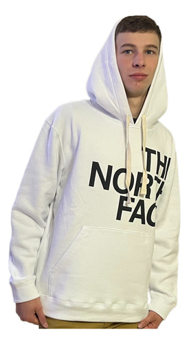 Buzo Hoodie North Face Estampado Frisa Unisex Canguro