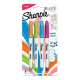 Marcador Sharpie S-note Al Agua X4 Un. Fancy - Libreria Jr