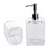 Acrylic Soap Dispenser And Toothbrush Holder Set   Room...