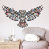 Vinil Decorativo Búho Volando Multi Color Estancia