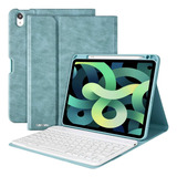 Funda Con Teclado Para iPad Air 4 Pro 11 Folio Azul Lago