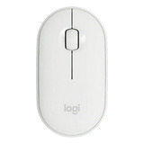 Logitech Mouse Sem Fio Pebble Cor Branco-cru