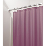 Cortina De Baño Palo De Rosa 100% Impermeable + 12 Argollas Liso