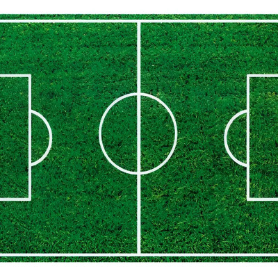 Vinilo Decorativo Cancha D Fútbol-i 7, Sticker Autoadherible Color Multicolor