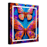 Cuadro Decorativo Mariposas Colores Inteligencia Artificial