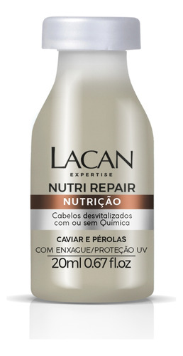 Ampola Nutri Repair Lacan 20ml Caviar E Perolas Nutrição