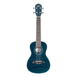 Ukulele Concierto Caoba Azul Transp Oscar Schmidt Ou2f Tbl Color Azul Transparente