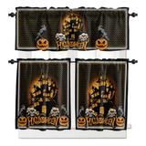 Hellowink Spooky Halloween Juego De Cortinas De Cocina De 3 