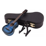 Modelo De Miniguitarra Con Soporte Y Funda, Colección De