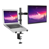 Soporte Mesa Notebook + Tv/monitor De 10  A 32  Negro