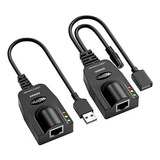 Extensor Usb A Rj45 Hasta 100 Metros Con Alimentación 5v.