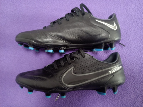 Tacos Nike Tiempo Legend 9 Pro Fg (negro/gris Humo Oscuro)