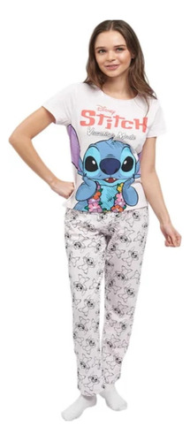 Pijama De Stitch Disney 2 Piezas Para Mujer Modelo Lpj1