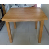 Mesa De Madera Barnizada - Seminueva