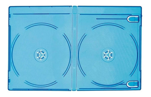 100 Estuche Blu Ray Doble 7mm Con Cubierta Plastica Full