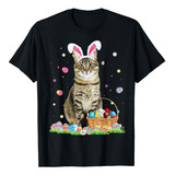 Camiseta Pascua Gato, Playera Diseño Felino