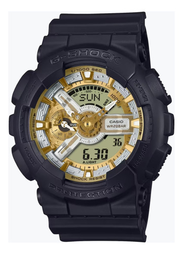 G Shock Ga 110cd 1a9 Original Negro Con Dorado Nuevo 