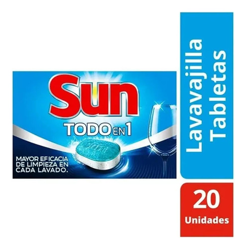 Detergente En Pastillas Jabón Lavavajillas Lavaplato Sun X40