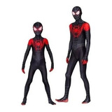 Traje De Halloween For Spiderman Miles Morales Cosplay Adul