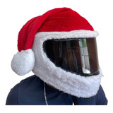 Funda Cubierta De Casco Moto Felpa Suave Santa Claus 