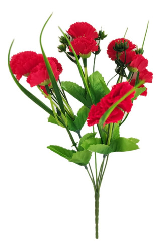 Ramo Clavel Artificial Trae 12 Flores Cada Ramo 800053