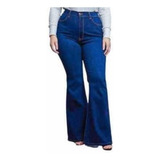 Jean Mujer Oxford Levanta Cola Tiro Alto  Talle Especial