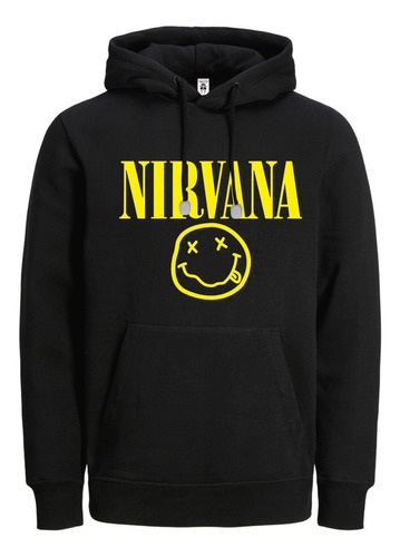 Buzo Nirvana Rock Buso Saco Con Capota Gildan Hoodie