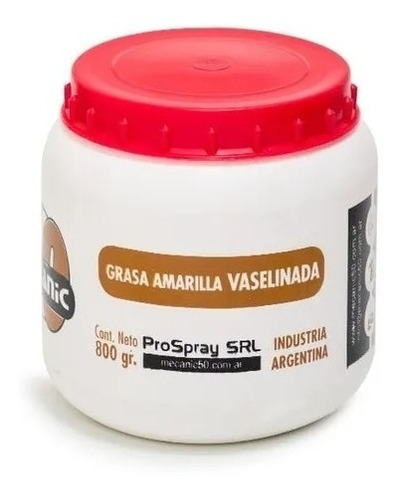 Grasa Vaselinada Multiuso Pote 450g Oring Sellos Mecanic