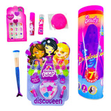 Kit Maquiagem Infantil + Boneca Revela Na Água 7 Surpresas 