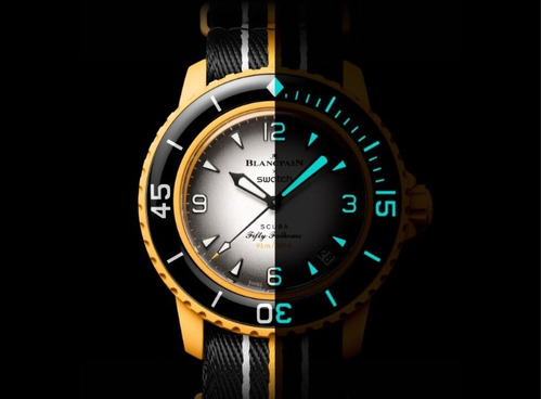 Reloj Swatch X Blancpain Pacific Ocean Original