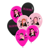 Set 10 Globos Blackpink (jennie, Lisa, Jisoo, Rose) De Latex