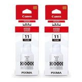 2 Pack Botella Tinta Canon Gi-11 Negro Original G2160 G3160