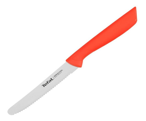 Cuchillo Sierra Tefal 10cm Colorfood Rojo