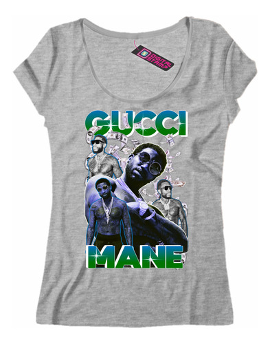 Remera Mujer Gucci Mane Rap 23 Dtg Premium