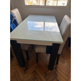 Mesa Cuadrada Con Vidrio Comedor