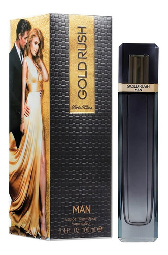 Gold Rush Man Paris Hilton 100 Ml Edt Spray - Original