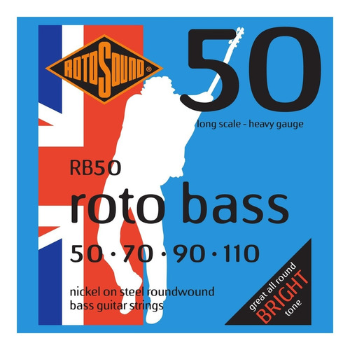 Jgo De Cuerdas P/bajo Electrico Serie Roto Bass Rb50