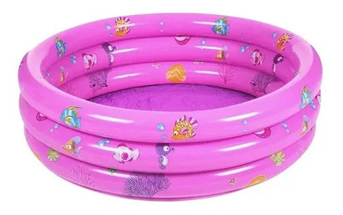 Piscina Inflable Plástico Niño 3 Anillos 120 X 40 Cms Verano