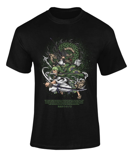 Playera De Anime One Piece Zoro Pirate Hunter Envio Rapido