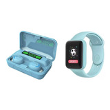 Audifono Bluetooth F9 + Reloj Inteligente D20 Smart Watch 