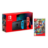 Nintendo Switch 32gb Standard Neon 2.0 Y Juego Mario Odyssey