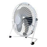 Ventilador Pequeño De Escritorio 6 Pulgadas Mini Abanico Cantidad De Aspas 4 Estructura Blanco Aspas Metálico Diámetro 6   Frecuencia 5 V Material De Las Aspas Metal