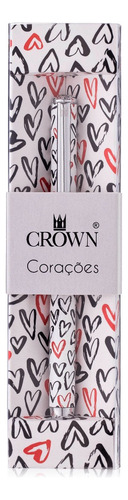 Caneta Crown Tema Corações Creative Collection  Presente