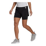 Shorts adidas 2 Em 1 Primeblue Designed To Move Feminino