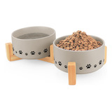 Ptlom Tazones De Ceramica Para Mascotas Para Perros Y Gatos,