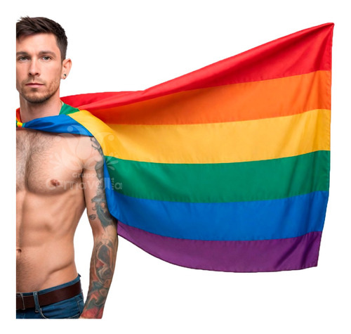 Bandera Lgbt Pride Orgullo Gay Arcoiris 155x88 Cm