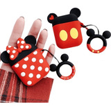 Case Capa Capinha Com Cordão Mickey Minnie Para AirPods