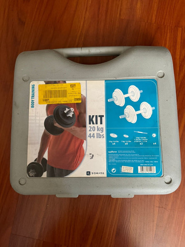 Kit Mancuernas 20kg/ 44lbs Marca Domyos