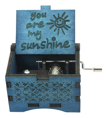 Cajas De Música De Madera Uniqled You Are My Sunshine Laser