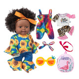 Xfeyue Black Dolls 12 Pulgadas American African Girl Dolls R